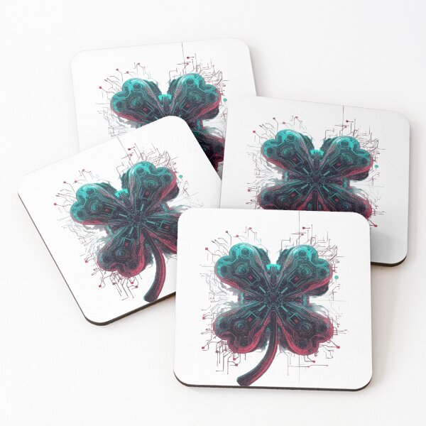 Item preview, Circuit Clover designed and sold by AbstractAnom.