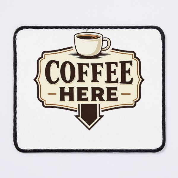 Item preview, Coffee Here Vintage Sign designed and sold by the-dovlat.