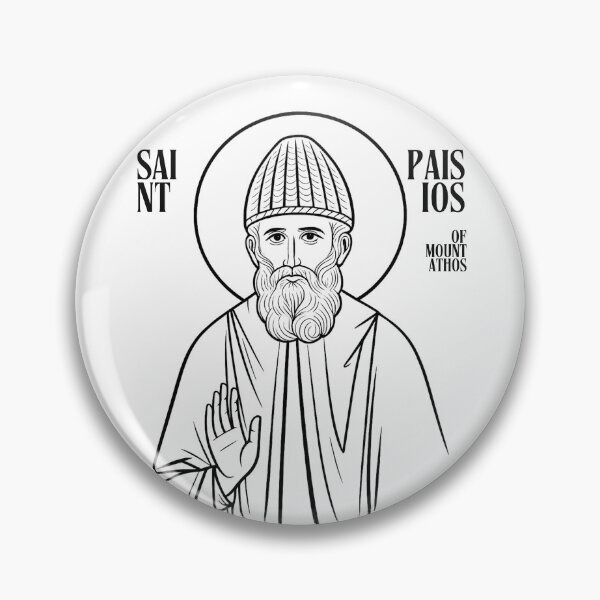 Item preview, Saint Paisios of Mount Athos Minimalist Icon designed and sold by maddieelysse.