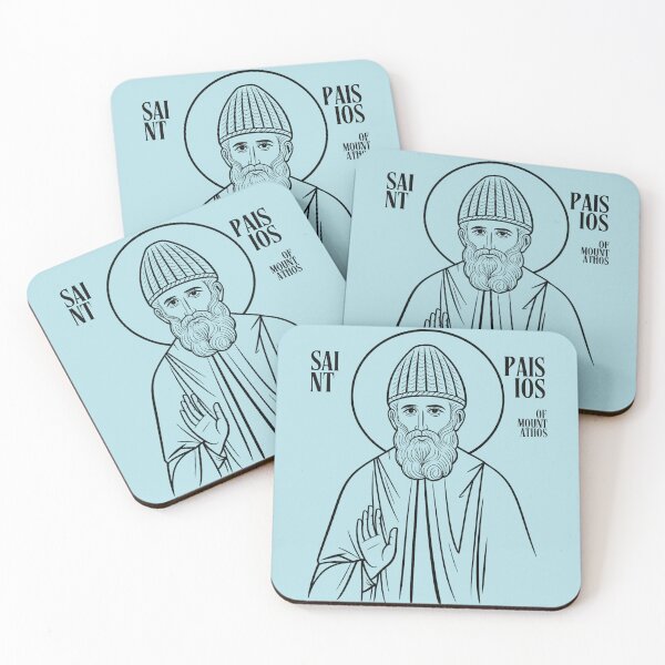 Item preview, Saint Paisios of Mount Athos Minimalist Icon designed and sold by maddieelysse.
