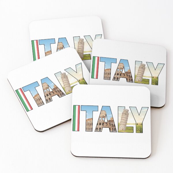 Item preview, Italy Typography With Cultural Symbols designed and sold by MIArt Studio.