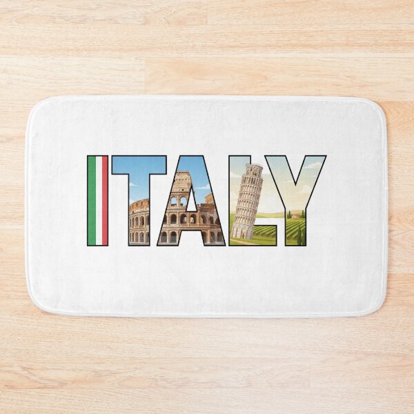 Item preview, Italy Typography With Cultural Symbols designed and sold by MIArt Studio.