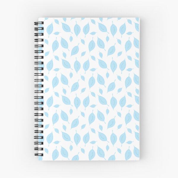 Item preview, Foliole - leaves and lines - white light blue designed and sold by Stephanie Fiona Design.