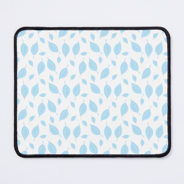 Item preview, Foliole - leaves and lines - white light blue designed and sold by Stephanie Fiona Design.