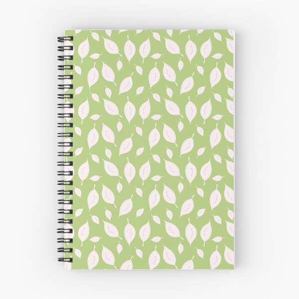 Item preview, Foliole - leaves and lines - green pink designed and sold by Stephanie Fiona Design.