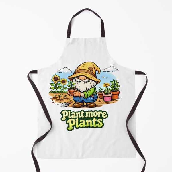 Item preview, Plant More Plants Gardening Gnome Illustration designed and sold by Moriarty's Digital Visions.