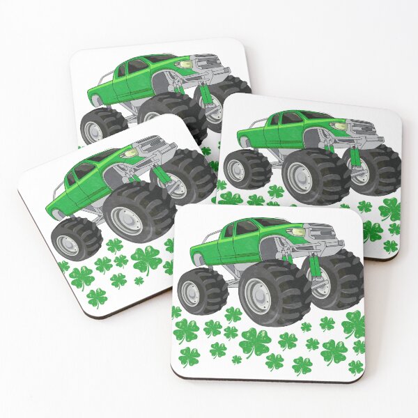 Item preview, Clovers Monser Track Gift For St. Patrick Day designed and sold by Kondi-Art.