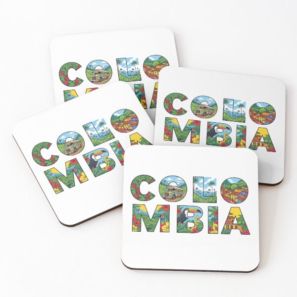 Item preview, Colombia Typography With Cultural Symbols designed and sold by MIArt Studio.