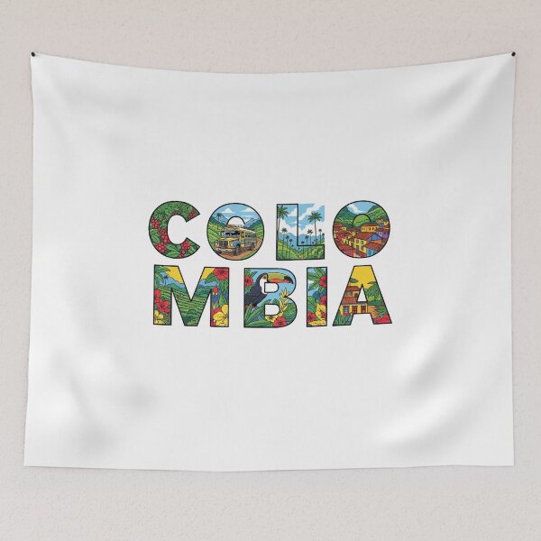 Item preview, Colombia Typography With Cultural Symbols designed and sold by MIArt Studio.