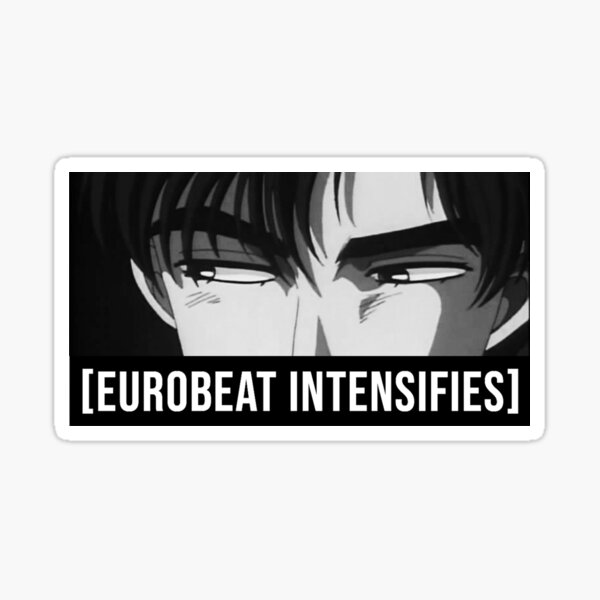 Eurobeat intensiviert sich Sticker