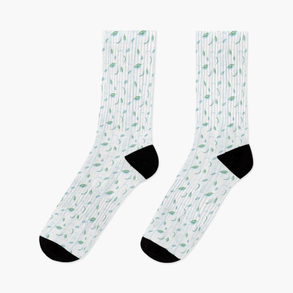 Item preview, Lilting Leaves - leaves and lines - light pink green designed and sold by Stephanie Fiona Design.