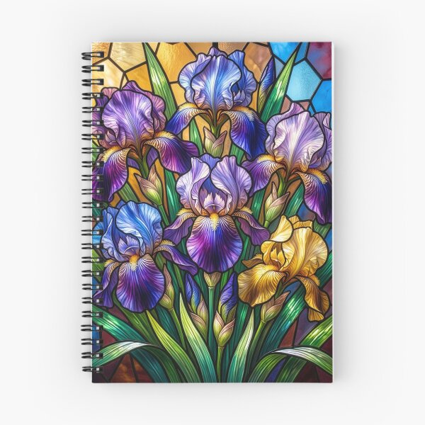 Item preview, Stained Glass Irises designed and sold by Tridentulus.