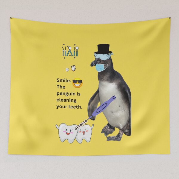 Item preview, Kopie von Kopie von Kopie von Penguin Dentist Collection - Want sparkling white teeth? – This penguin does. designed and sold by Katja LebenFreude.