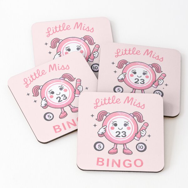 Item preview, Little Miss Bingo Cute Pink Ball Character designed and sold by HowToCanadian.