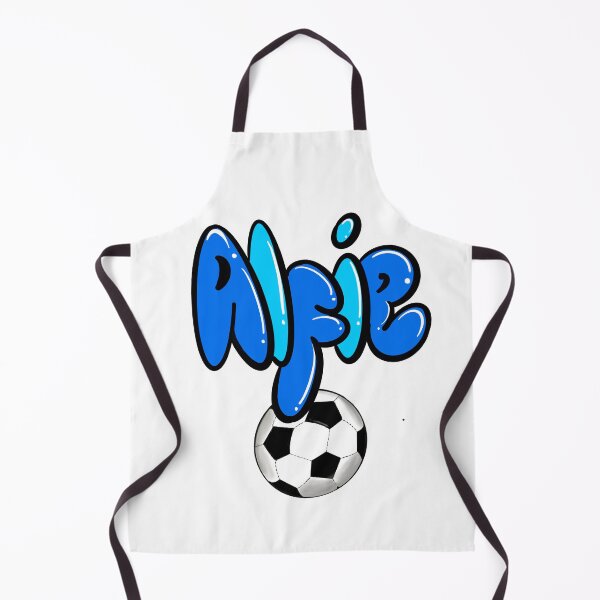 Item preview, Alfie name in blue Football Soccer sports  themed personalized gifts boys and men  personalised Graffiti name Alfie designed and sold by Artonmytee.