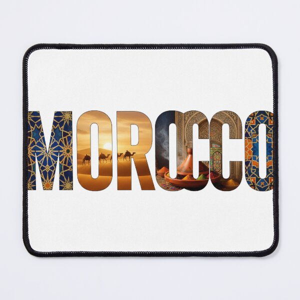 Item preview, Morocco Typography With Cultural Symbols designed and sold by MIArt Studio.