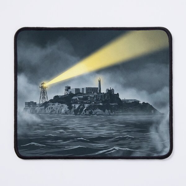 Item preview, The Rock: Vintage 1950s Alcatraz Pulp Novel Art designed and sold by Cozy-Old-Pub.