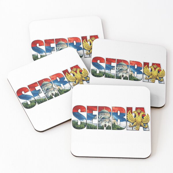 Item preview, Serbia Typography With Cultural Symbols designed and sold by MIArt Studio.