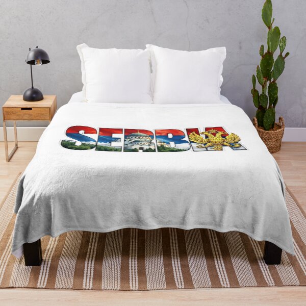 Item preview, Serbia Typography With Cultural Symbols designed and sold by MIArt Studio.