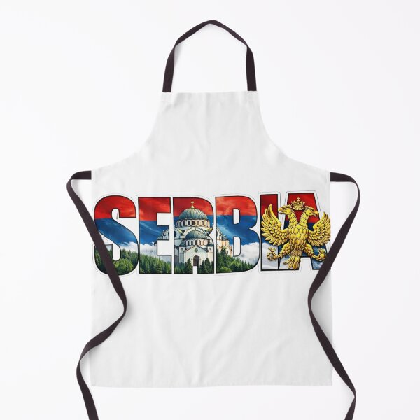 Item preview, Serbia Typography With Cultural Symbols designed and sold by MIArt Studio.