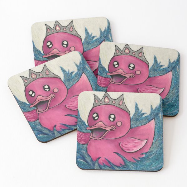 Item preview, Pink princess duck designed and sold by ConfuzRandomly.