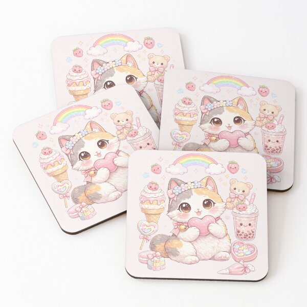 Item preview, Mochi Cozy Cat – Sweet Treats Delight designed and sold by Mochi Studio.