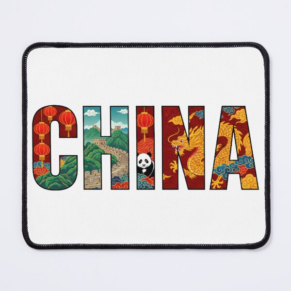 Item preview, China Typography With Cultural Symbols designed and sold by MIArt Studio.