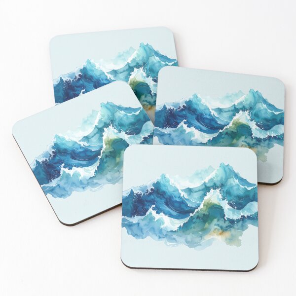 Item preview, Breath of the Ocean, Waves in Watercolor designed and sold by LiskoDesign.