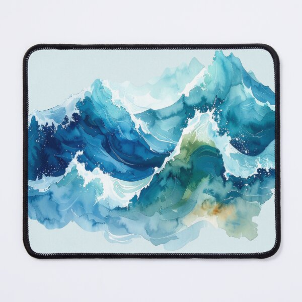 Item preview, Breath of the Ocean, Waves in Watercolor designed and sold by LiskoDesign.