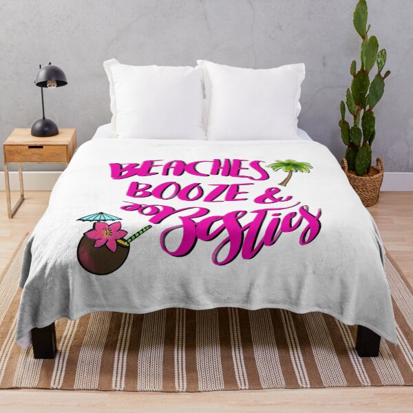 Item preview, Beaches, booze and besties | fun humorous girls retreat saying designed and sold by hollycooper.