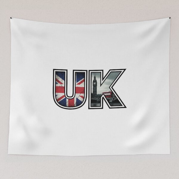 Item preview, United Kingdom Typography With Cultural Symbols designed and sold by MIArt Studio.
