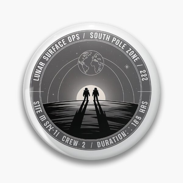 Item preview, 2028 moon landing - Mission data schematic - South Pole descent - 2028 Moon surface operations - Next-gen astronaut - Field science - Lunar researcher – Astrogeology - Science expedition designed and sold by JansenGS.