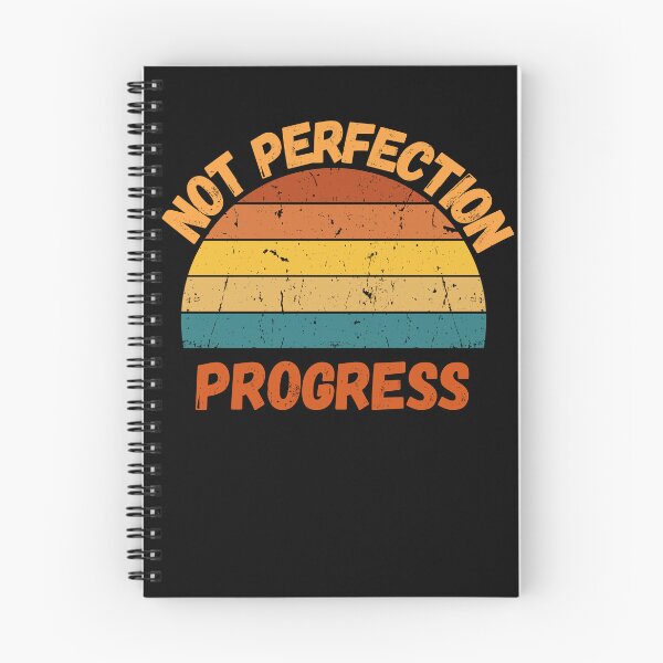 Item preview, Progress Not Perfection Retro Quote designed and sold by VizoArt-Studio.