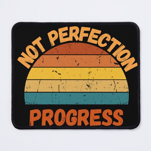 Item preview, Progress Not Perfection Retro Quote designed and sold by VizoArt-Studio.
