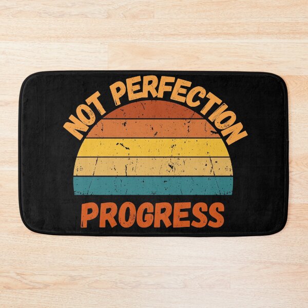 Item preview, Progress Not Perfection Retro Quote designed and sold by VizoArt-Studio.