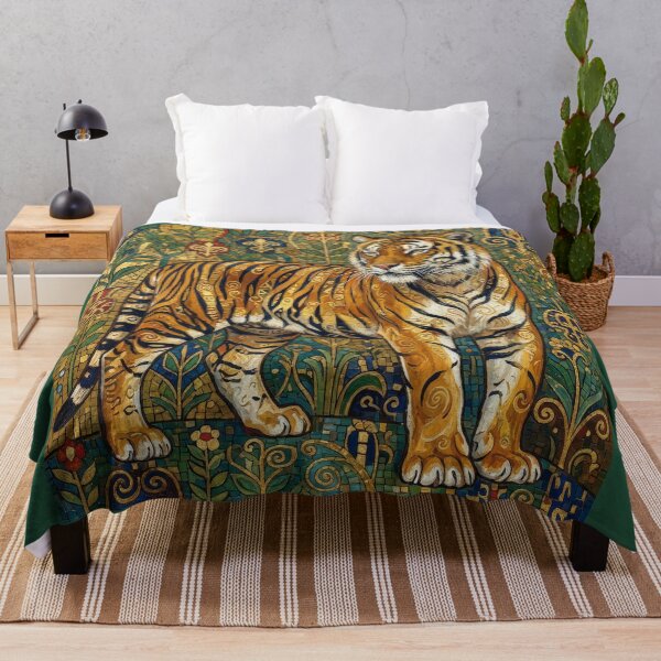 Item preview, Klimt Style Tiger designed and sold by Tridentulus.