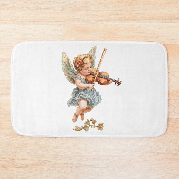 Item preview, Cupid angel playing violin romantic fantasy art designed and sold by olenapetol.