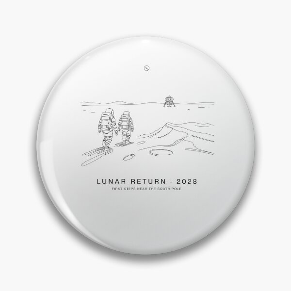 Item preview, 2028 moon landing - Mission data schematic - South Pole descent - 2028 Moon surface operations - Next-gen astronaut - Field science - Lunar researcher – Astrogeology - Science expedition designed and sold by JansenGS.