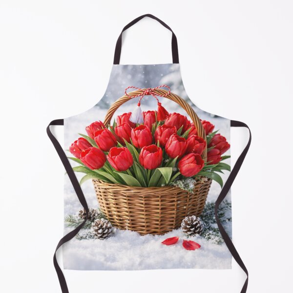 Item preview, Winter Floral Tulip Basket designed and sold by Velaty.