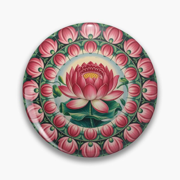 Item preview, Spiritual Mandala of Red Lotuses. designed and sold by Lilashakti ⭐️ ⭐️ ⭐️ ⭐️ ⭐️.