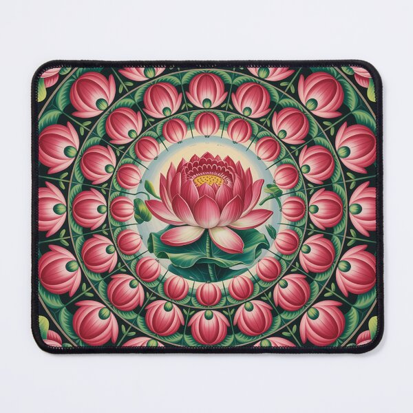 Item preview, Spiritual Mandala of Red Lotuses. designed and sold by Lilashakti ⭐️ ⭐️ ⭐️ ⭐️ ⭐️.