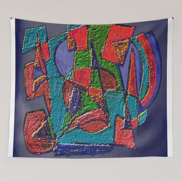 Item preview, geometric jazz dark electrize 3 colorful geometric abstract design designed and sold by SmashingDeals.