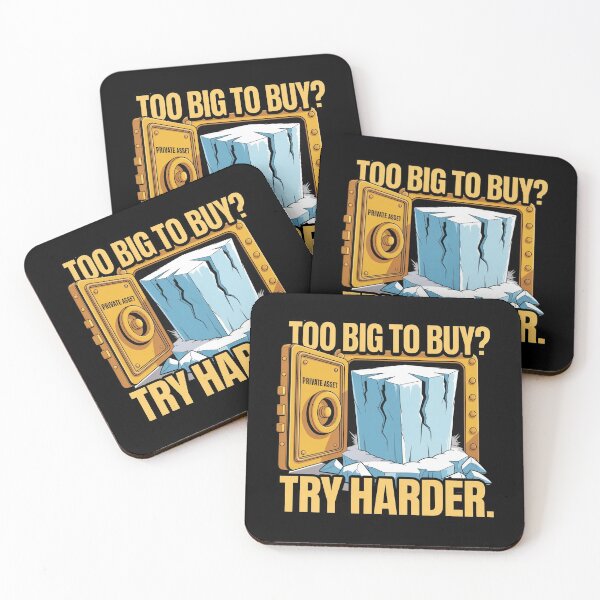 Item preview, Too Big to Buy? Try Harder. – Arctic Dark Satire Art designed and sold by Karlas-things.
