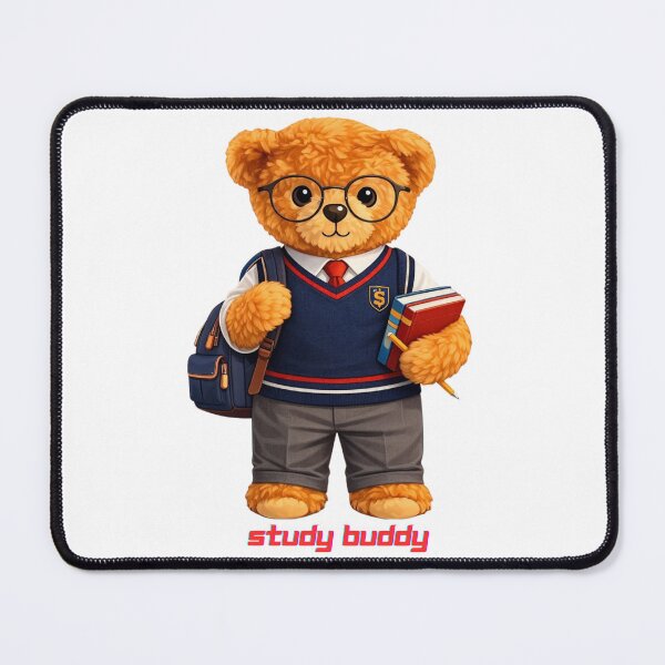 Item preview, Cute School Teddy Bear with Glasses & Backpack - Back to School Gift designed and sold by CuteBear87.