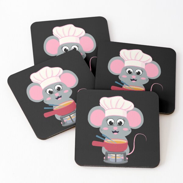 Item preview, Cute Mouse Chef Cooking Cartoon  designed and sold by ChathuStrokes.