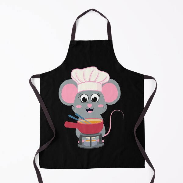 Item preview, Cute Mouse Chef Cooking Cartoon  designed and sold by ChathuStrokes.