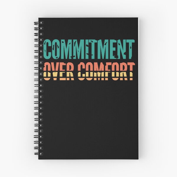Item preview, Commitment Over Comfort Retro Typography designed and sold by VizoArt-Studio.