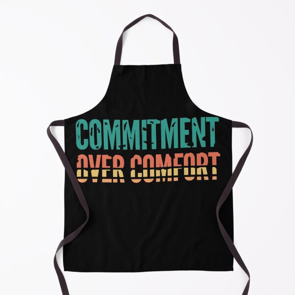 Item preview, Commitment Over Comfort Retro Typography designed and sold by VizoArt-Studio.