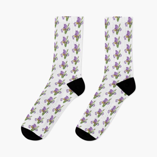 Item preview, Lavender Iris Botanical Art Print designed and sold by Rutvain.