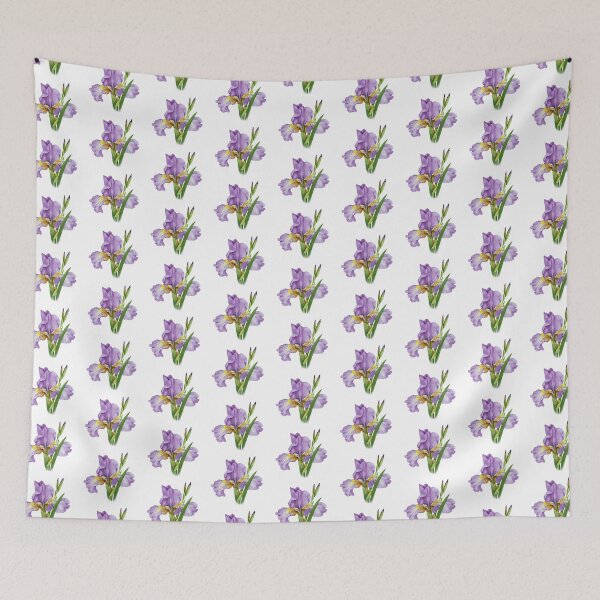 Artikelvorschau, Botanischer Kunstdruck „Lavendel-Iris“ entworfen und verkauft von Rutvain.
